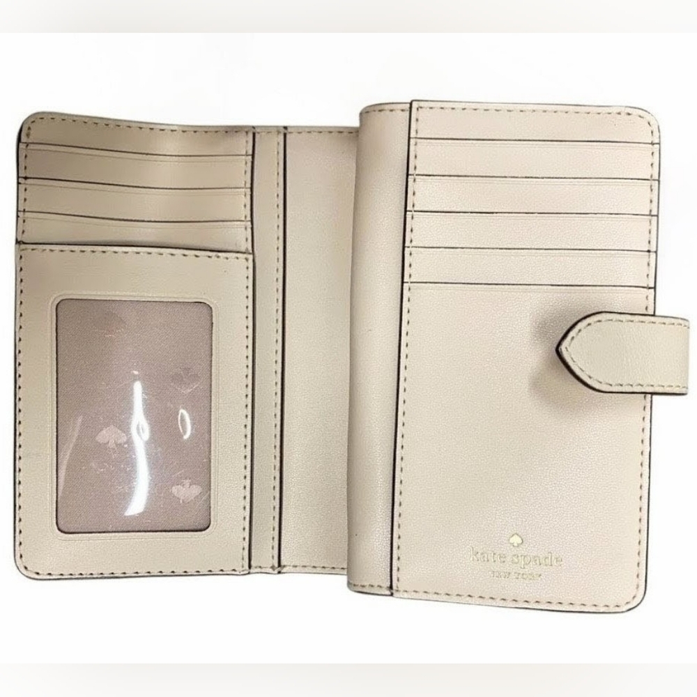 Kate spade Quilted Cream Leather Zip Wallet - Picture 3 of 6